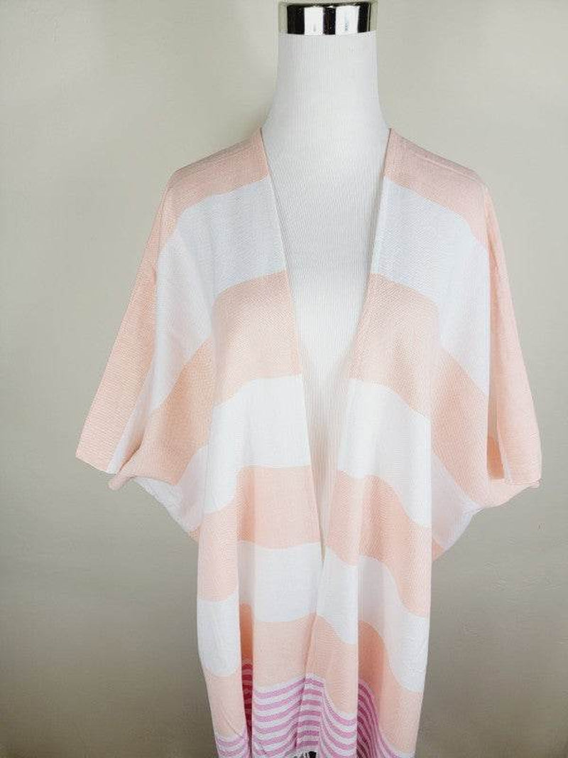 Beach Cover Up, Beach Dress Open Front - Orange