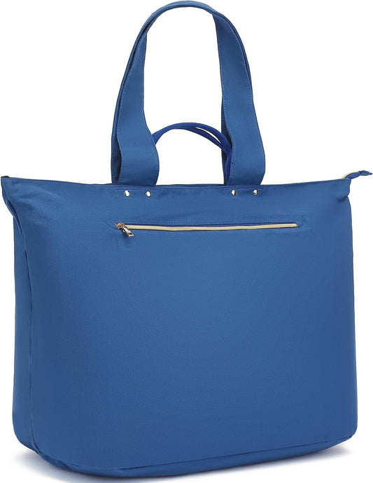 Beach Bags Waterproof Sandproof for Women, Large Canvas Pool Bag with Leakproof Wet Pocket & Zipper Cruise Essentials