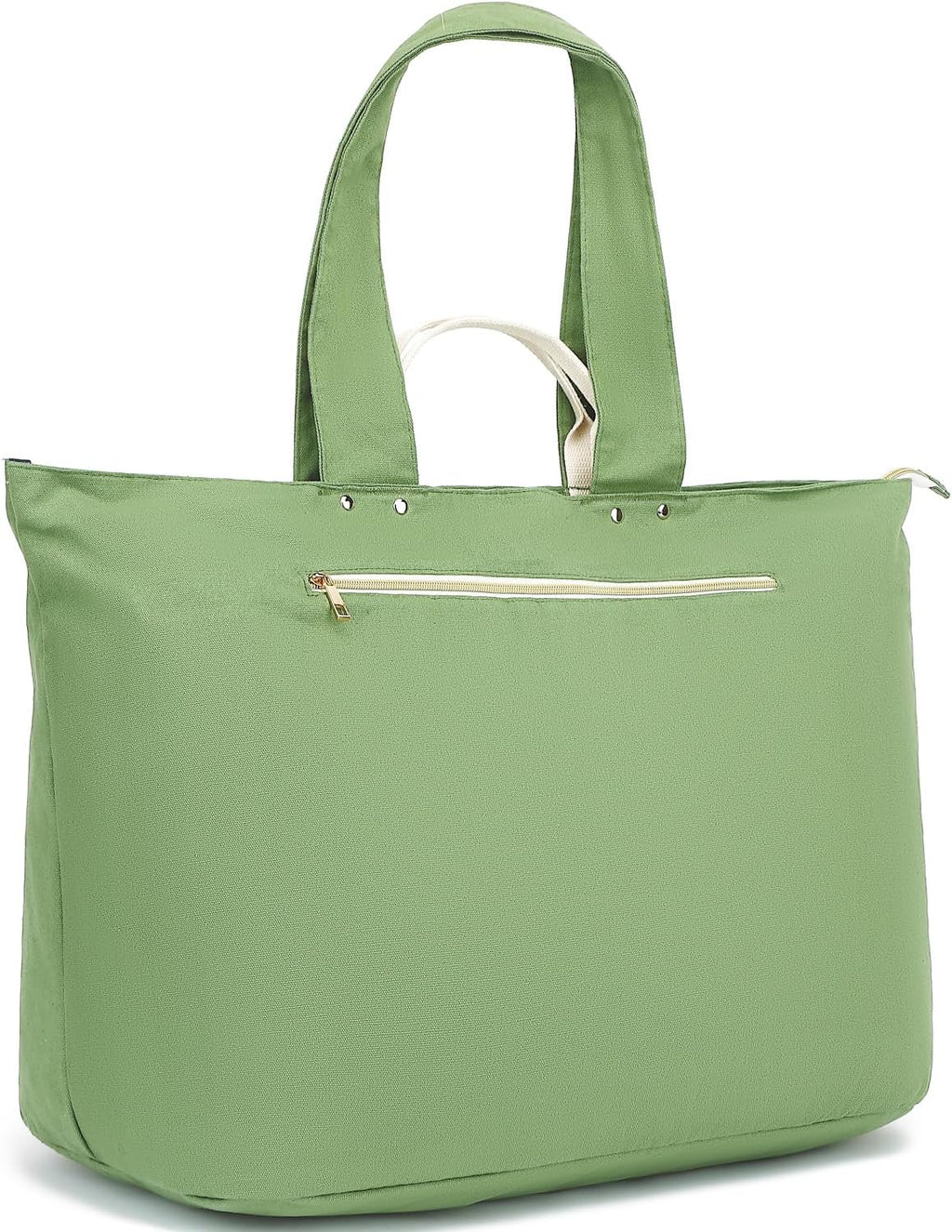 Beach Bags Waterproof Sandproof for Women, Large Canvas Pool Bag with Leakproof Wet Pocket & Zipper Cruise Essentials