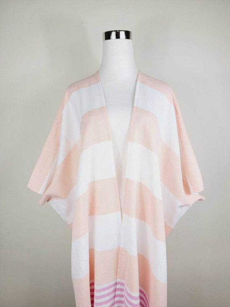 Beach Cover Up, Beach Dress Open Front - Orange