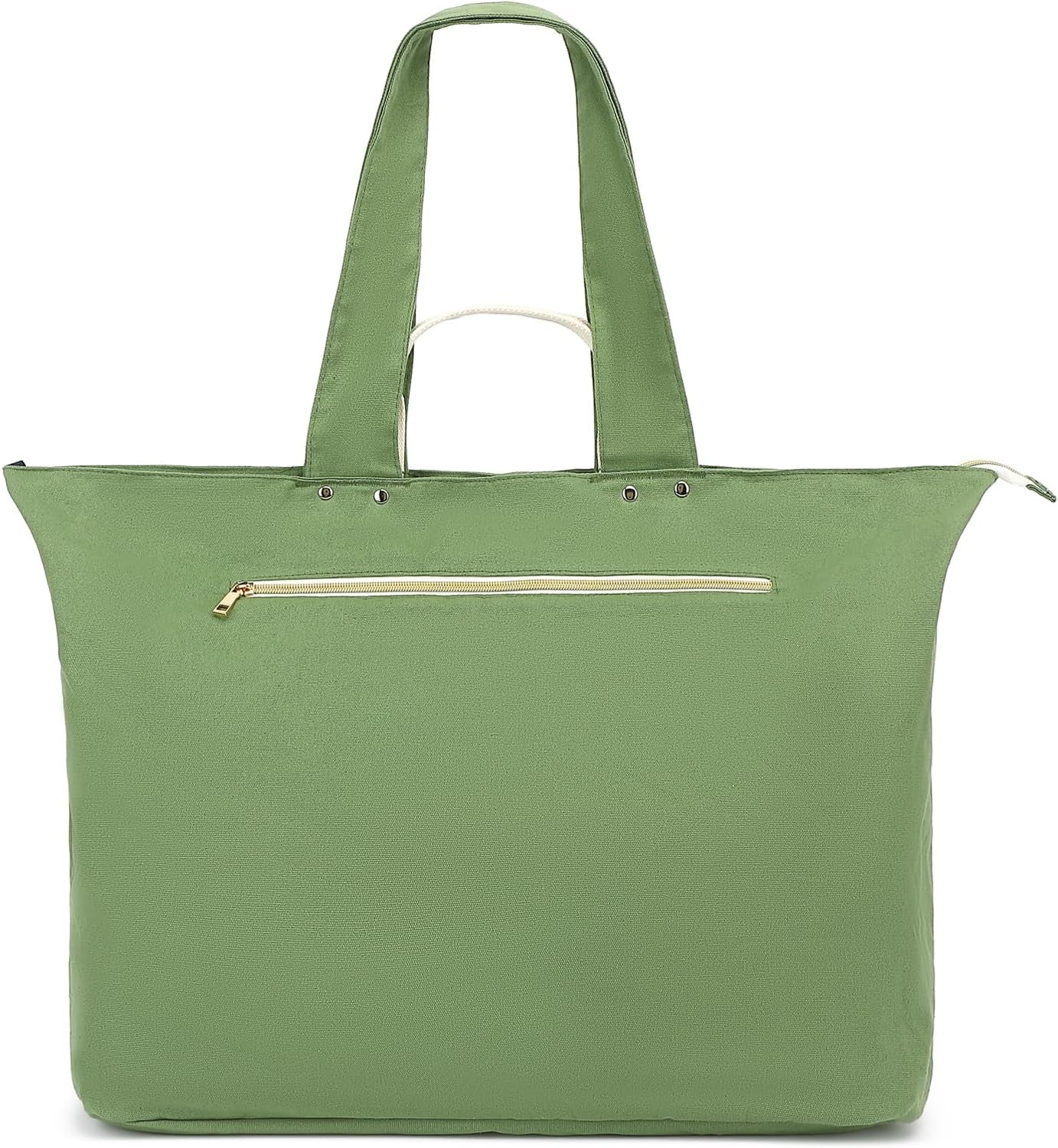 Beach Bags Waterproof Sandproof for Women, Large Canvas Pool Bag with Leakproof Wet Pocket & Zipper Cruise Essentials